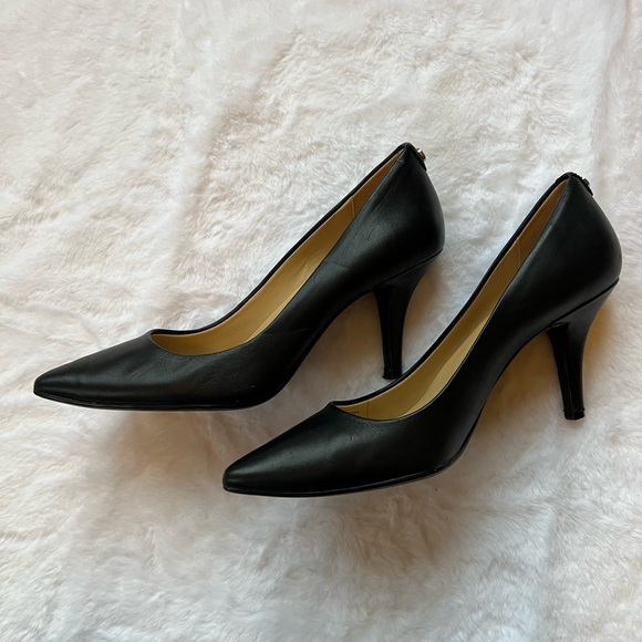 Michael Kors Black Leather Heels - Picture 3 of 5